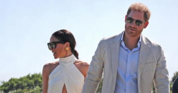 Prince Harry and Meghan Markle Share Sweet Kiss at Charity Polo Match