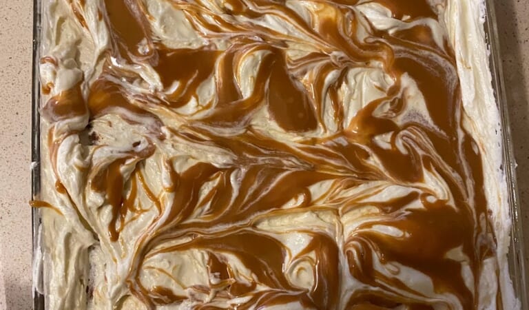 Decadent Chocolate Brownies & Caramel Marshmallow Buttercream Frosting