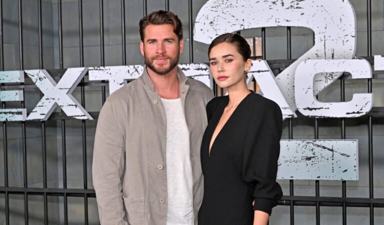 Liam Hemsworth and Gabriella Brooks Attend Abu Dhabi F1 Race
