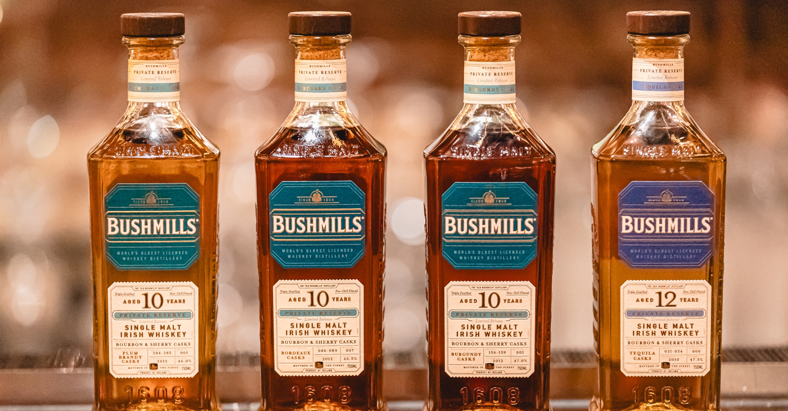 Bushmills Private Reserve Collection Features 4 Rare Cask-Finished Irish Whiskeys