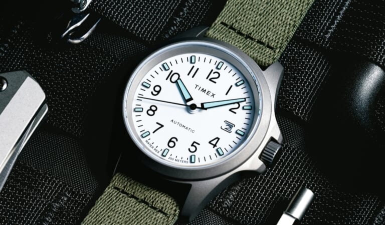 Huckberry x Timex Launch Tough Titanium Automatic Field Watch