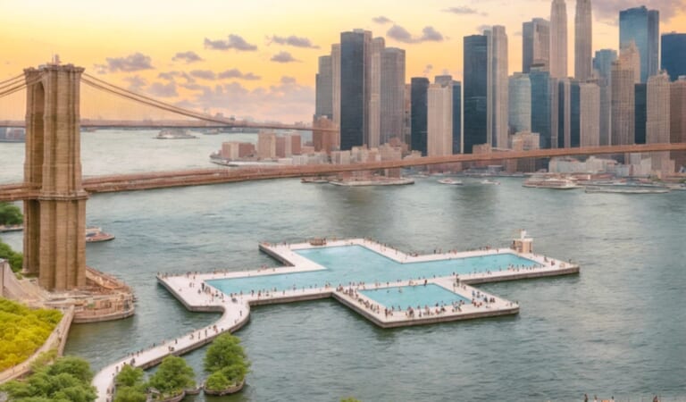 This Futuristic Floating Pool Could Make A Splash In New York City