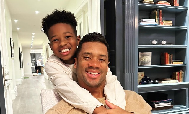 RUSSELL WILSON POSES IN SWEET PHOTO WITH FUTURE ZAHIR: ‘FOREVER’