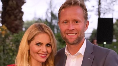 Candace Cameron Bure and Valeri Bure's Relationship Timeline red dress