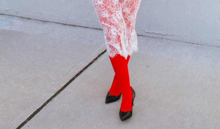 How to Wear & Style Colored Tights: From Red To White