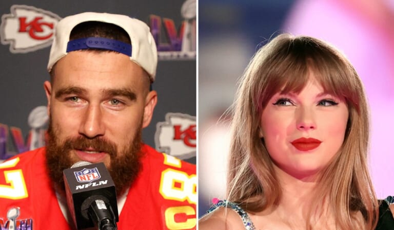 Travis Kelce’s Super Bowl Press Conference Quotes About Taylor Swift