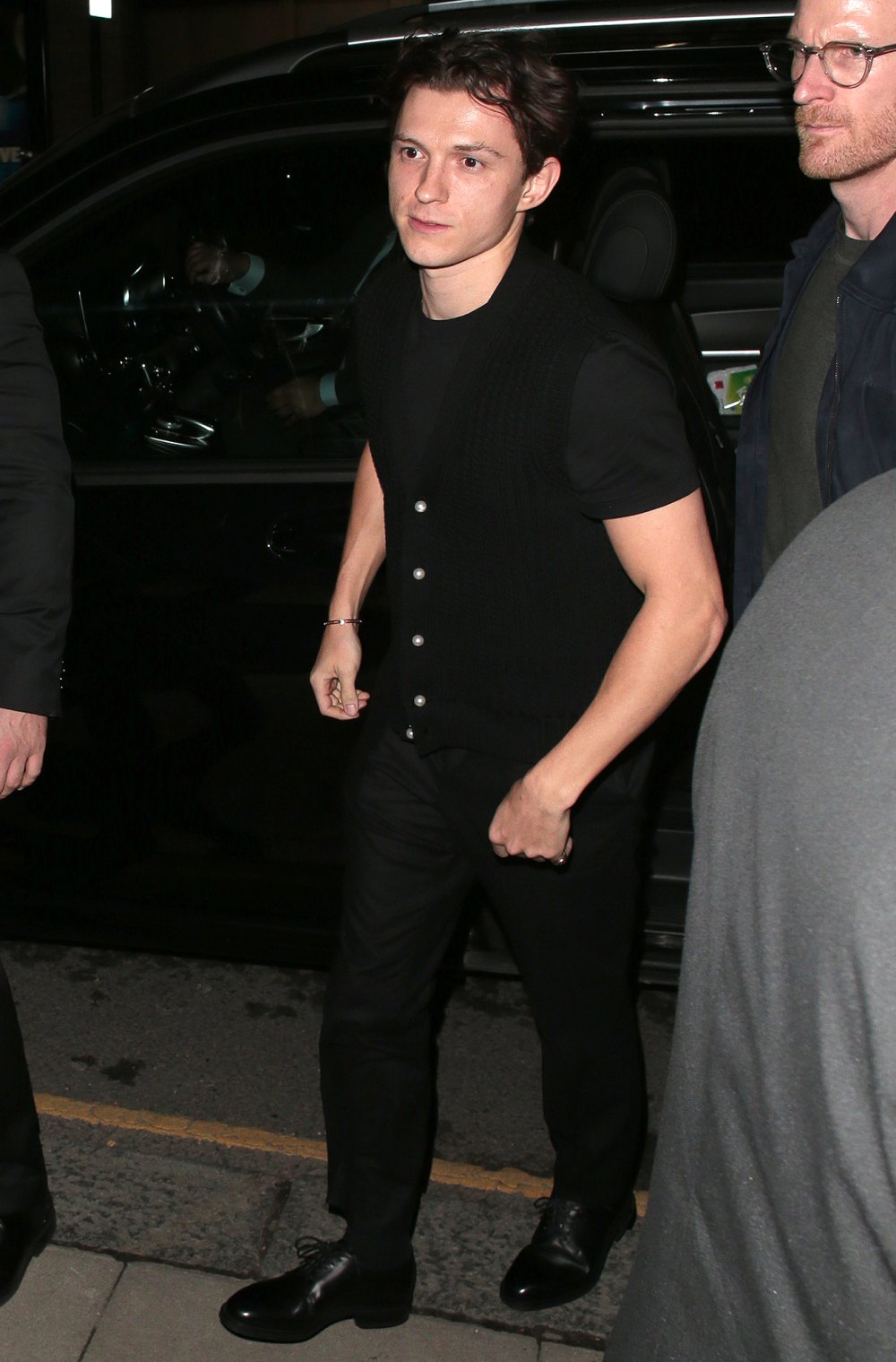 Tom Holland Supports Girlfriend Zendaya at ‘Dune 2’ Afterparty