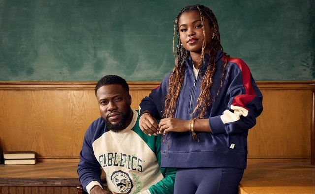 KEVIN HART AND DAUGHTER HEAVEN ‘GO COLLEGIATE’