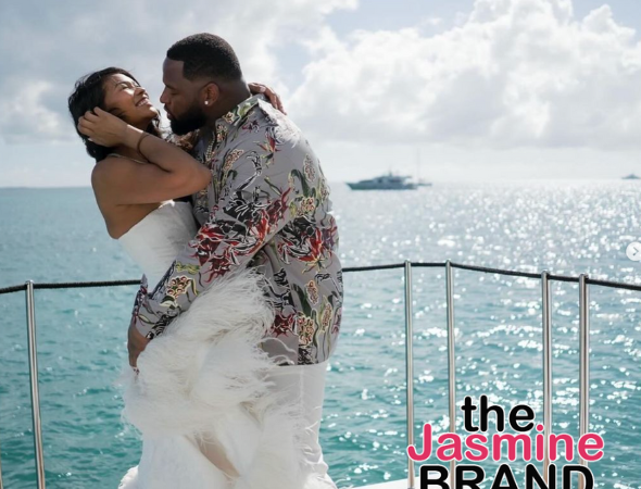 Chanel Iman And NFL Player Davon GodChaux Are Married! Couple Said ‘I Do’ On Caribbean Yacht 5 Months After Welcoming Their Daughter