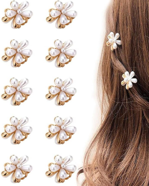 pearl hair clips