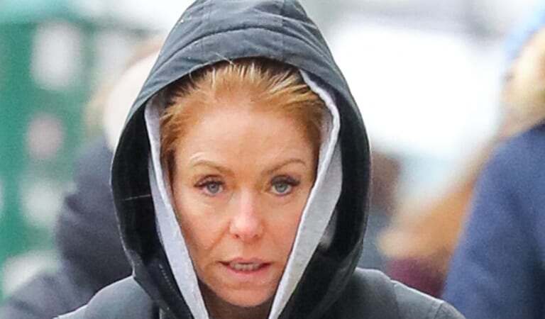 Kelly Ripa Looks Unrecognizable While Bundled Up During Intense NYC Snowstorm [Photos]