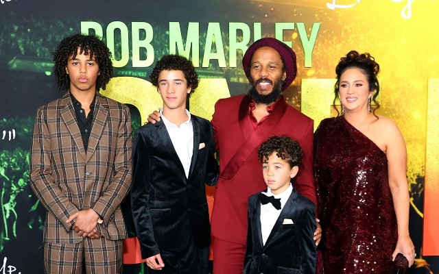 ZIGGY MARLEY, WIFE, AND KIDS ATTEND ‘BOB MARLEY: ONE LOVE’ PREMIERE