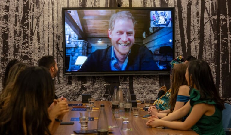 Prince Harry Video Calls With Award Winners After William Leaves