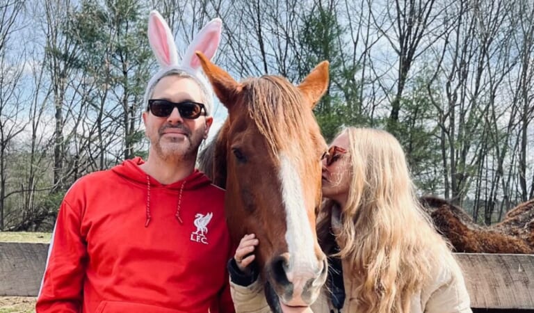 Amanda Seyfried and Thomas Sadoski Celebrate Easter With Farm Animals