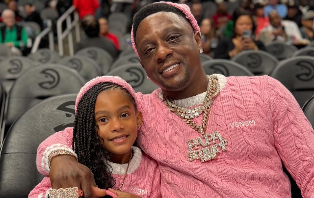 BOOSIE AND DAUGHTER SIT COURTSIDE AT HAWKS GAME: ‘WE BE STYLING’