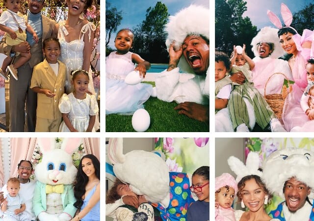 NICK CANNON HOPS AROUND TOWN TO SPEND EASTER WITH ALL OF HIS KIDS
