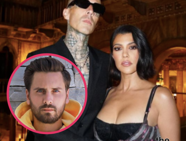 Scott Disick Wants Ex Kourtney Kardashian To ‘Tone Down’ On PDA w/ Husband Travis Barker Around Their Children