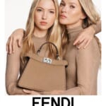 Kate Moss and Lila Grace Moss Star In Fendi Peekaboo Bag Campaign