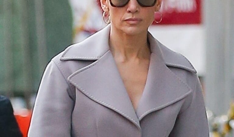 J.Lo Wore the Coat-and-Boots Outfit That Always Looks Elegant